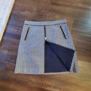 TORY BURCH FRONT ZIPPED SKIRT